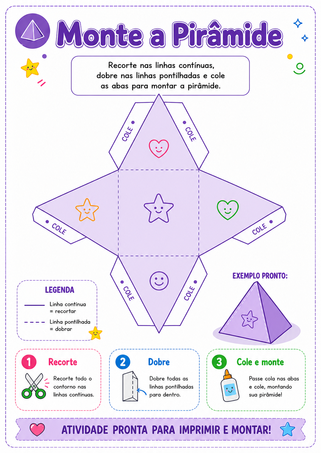 Cartaz do kit de sólidos geométricos 2